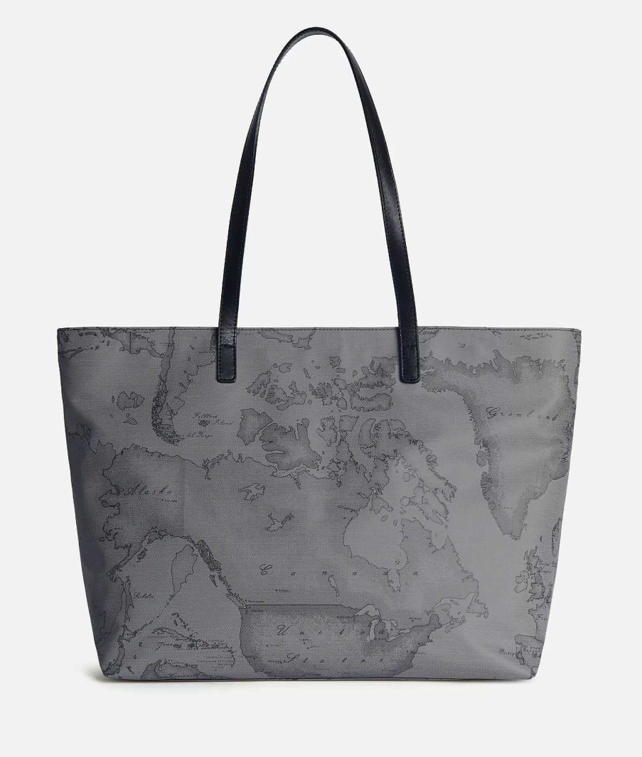 Alviero Martini Borse Shopping | Soft Generation Borsa Shopping Grigio Scuro