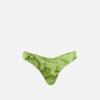 Alviero Martini Costumi & Beachwear | Geo Color Slip Mare Taglio A V Verde Daiquiri