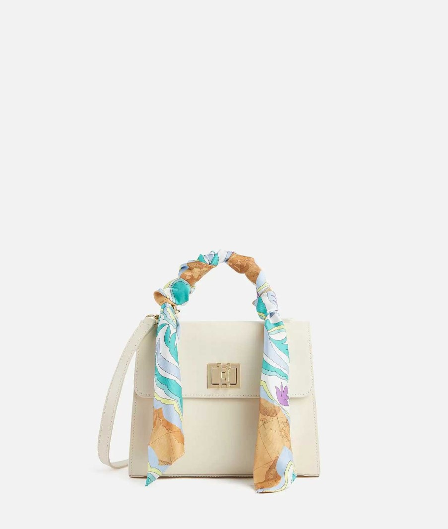 Alviero Martini Mini Bag & Pochette | Geo Foulard Mini Tote Con Tracolla Avorio