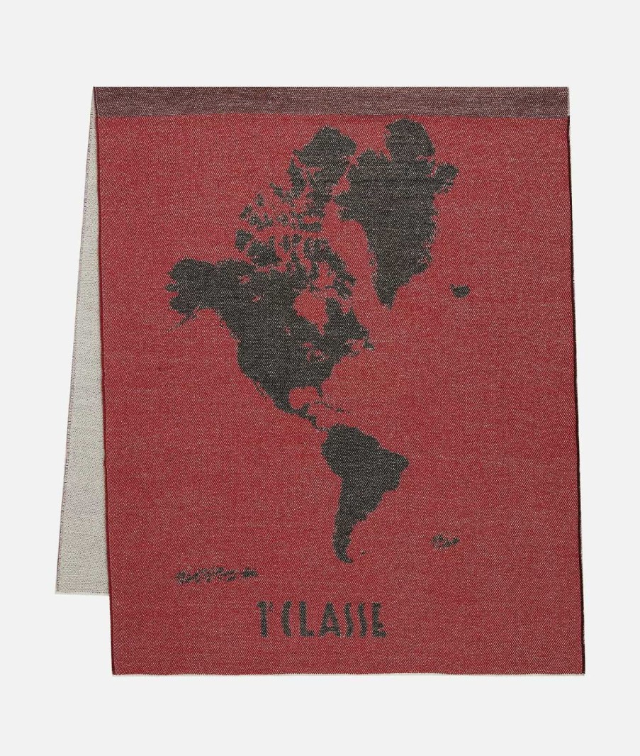 Alviero Martini Sciarpe & Foulard | Sciarpone Geo Pieno 75 X 180 Rosso Scarlatto