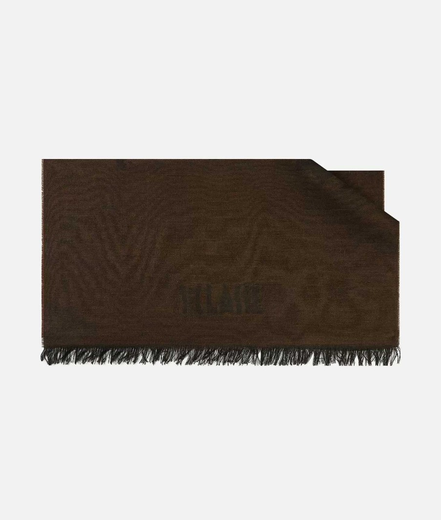 Alviero Martini Sciarpe & Foulard | Stola Geo Pieno Frange 80 X 200 Testa Di Moro