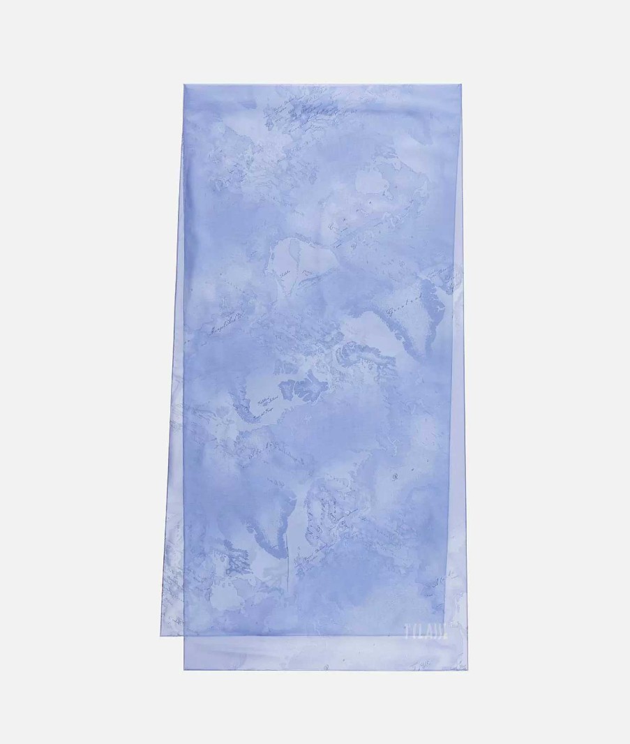 Alviero Martini Sciarpe & Foulard | Sciarpa Geo Orchidea 48 X 190 Denim