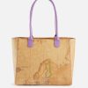 Alviero Martini Borse Shopping | Geo Sunrise Ring Borsa Shopping Malva