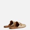 Alviero Martini Scarpe Basse | Slipper Con Morsetto In Rafia Naturale