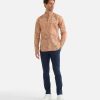 Alviero Martini Maglie, Camicie & T-Shirts | Camicia Slim Con Collo Alla Coreana Geo Classic