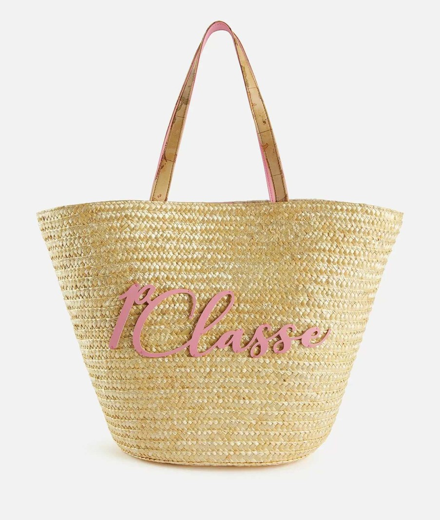 Alviero Martini Borse Shopping | Island Bag Borsa Shopping Grande Rosa Bubble