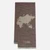 Alviero Martini Sciarpe & Foulard | Sciarpa Geo Pieno In Misto Cotone 40 X 190 Cabernet