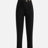 Alviero Martini Gonne & Pantaloni | Pantalone Con Accessorio 1C In Tessuto Stretch Nero