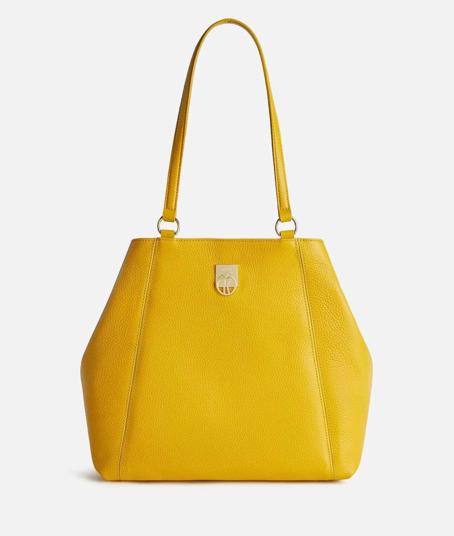 Alviero Martini Borse Shopping | Deco Coast Borsa Shopping Giallo Oro