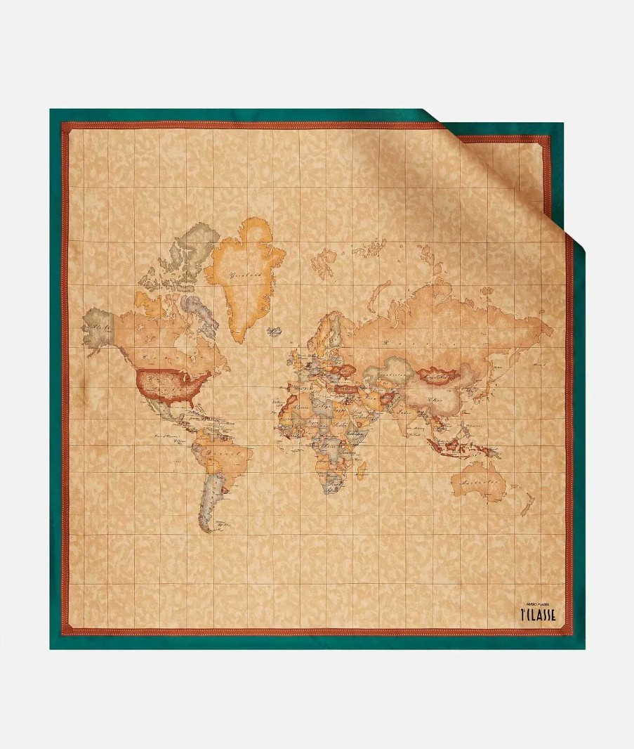 Alviero Martini Sciarpe & Foulard | Foulard Geo Classic 90 X 90 Verde Smeraldo