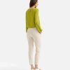 Alviero Martini Maglie, Camicie & Top | Blusa Basic In Cr Pe De Chine Verde Topazio