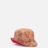 Alviero Martini Cappelli | Cappello A Cloche In Nylon Stampa Geo Classic Fuxia