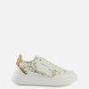 Alviero Martini Sneakers | Sneakers In Eco Nappa Con Lettering 1 Classe Bianche