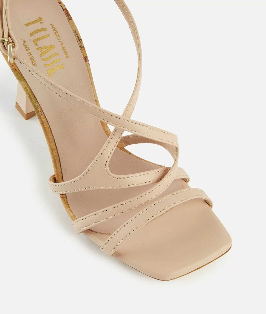 Alviero Martini Sandali & Zeppe | Sandali Alti In Nappa Liscia Nude