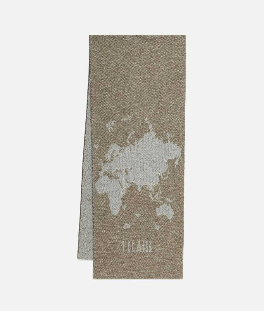 Alviero Martini Sciarpe & Foulard | Sciarpa Geo Pieno Con Trama 35 X 180 Corteccia