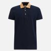 Alviero Martini Maglie, Camicie & T-Shirts | Polo In Jersey Di Cotone Piquet Con Logo 1C Blu Navy