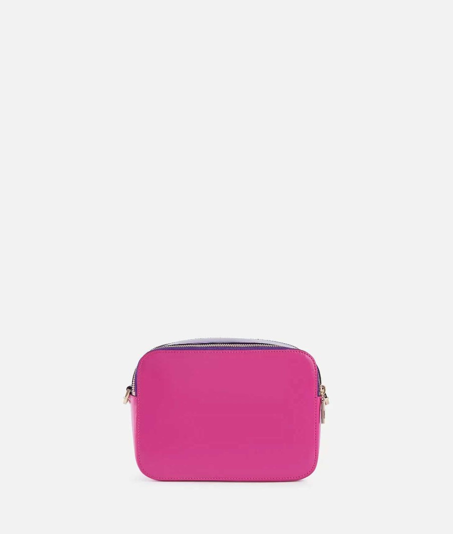 Alviero Martini Borse A Tracolla | Rich Bag Tracollina Reporter Doppia Zip Fuxia