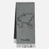 Alviero Martini Sciarpe & Foulard | Sciarpa Geo Filetto 40 X 180 Grigio Nebbia