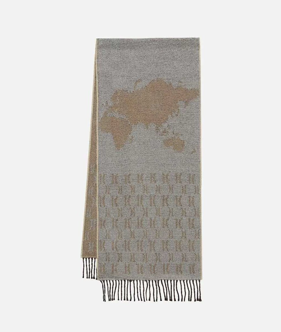 Alviero Martini Sciarpe & Foulard | Sciarpa Geo Pieno 1C Bordi 40 X 180 Cammello