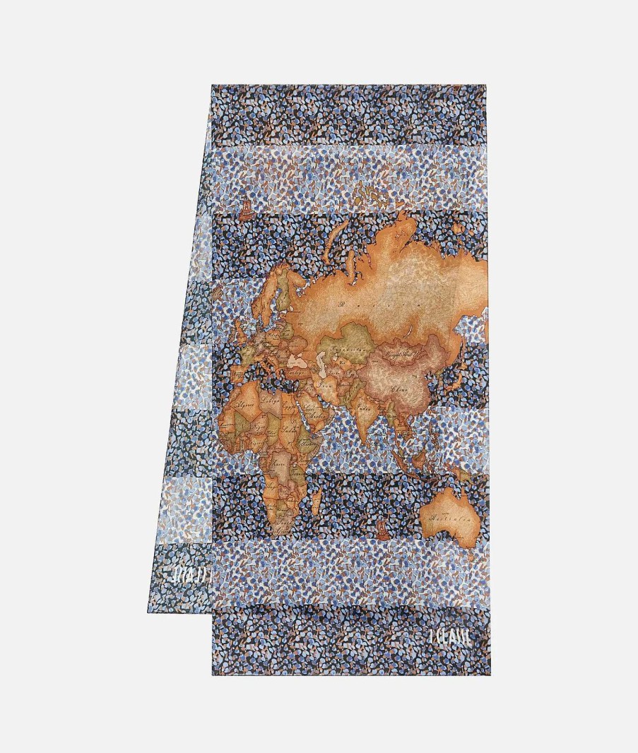 Alviero Martini Sciarpe & Foulard | Sciarpa Geo Petali 48 X 190 Denim